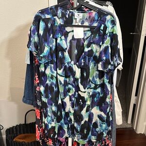 Colorful Abstract Blouse